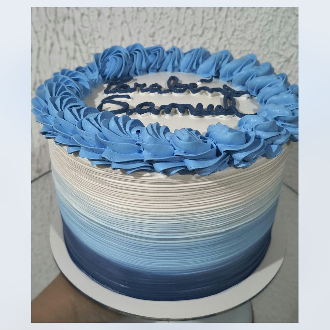 Bolo Azul Degradê
